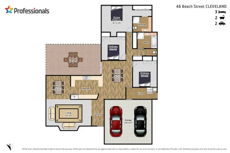 Floorplan of Homely house listing, 46 Beach Street, Cleveland QLD 4163