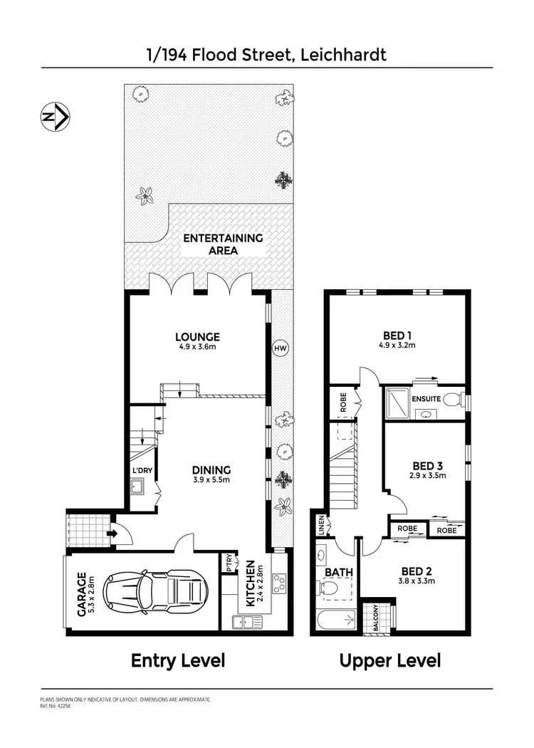 Floorplan of Homely townhouse listing, 1/194 Flood Street, Leichhardt NSW 2040