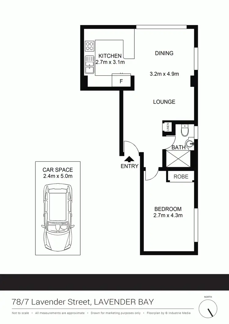 Floorplan of Homely apartment listing, 78/7 LAVENDER STREET, Lavender Bay NSW 2060