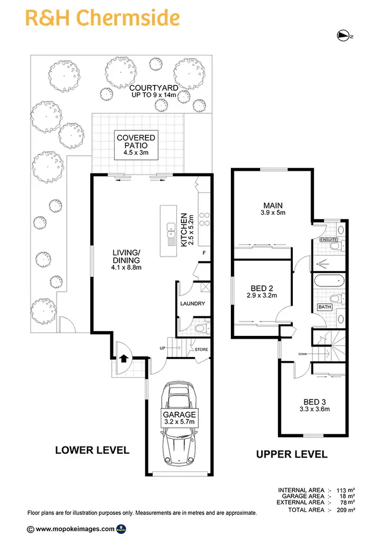 Floorplan of Homely townhouse listing, 5/50 Halcomb Street, Zillmere QLD 4034