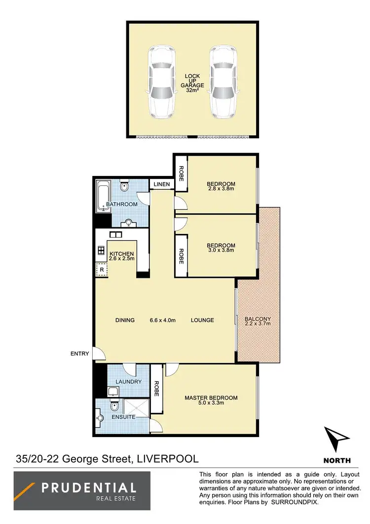Floorplan of Homely apartment listing, 35/20-22 George Street, Liverpool NSW 2170