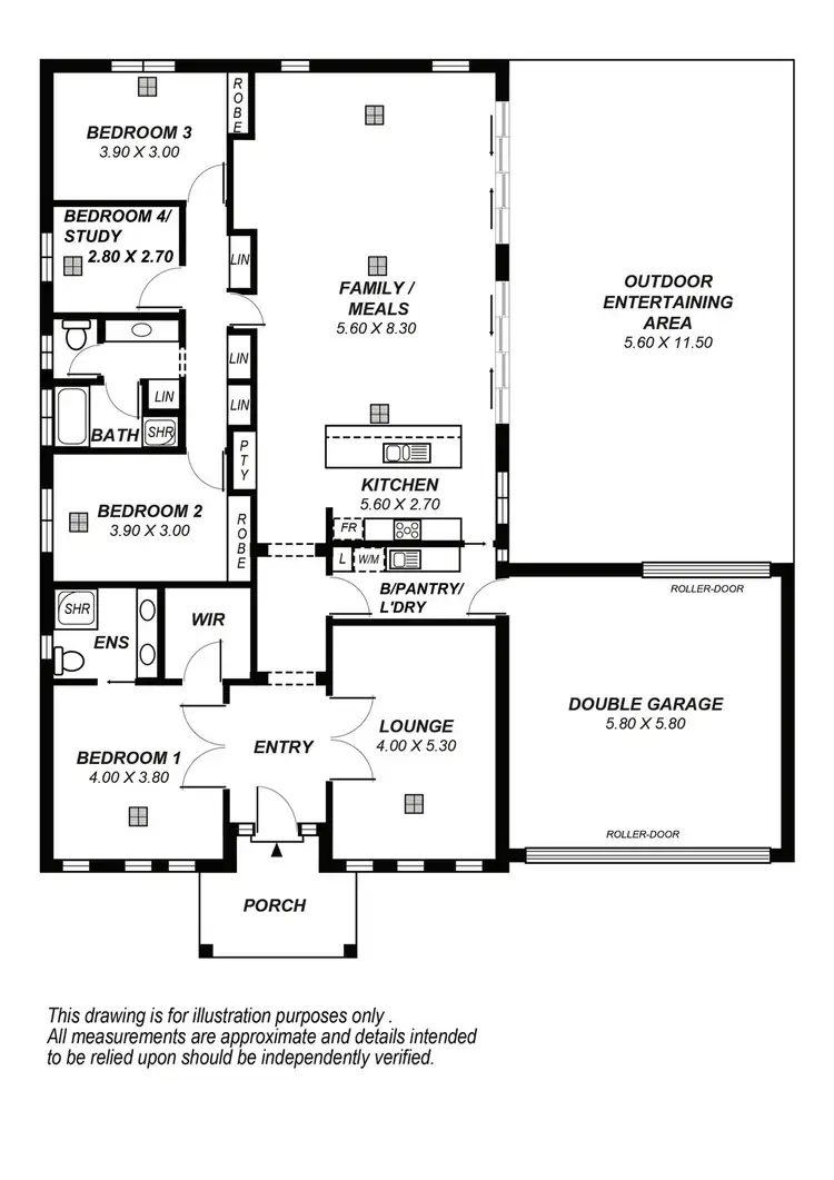 Floorplan of Homely house listing, 4 Polkinghorn Avenue, Aldinga Beach SA 5173