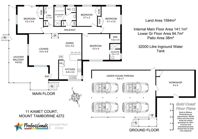 Floorplan of Homely house listing, 11 Kamet Court, Tamborine Mountain QLD 4272