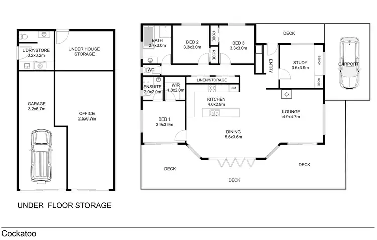 Floorplan of Homely house listing, 121-127 Cockatoo Rd, Boston SA 5607