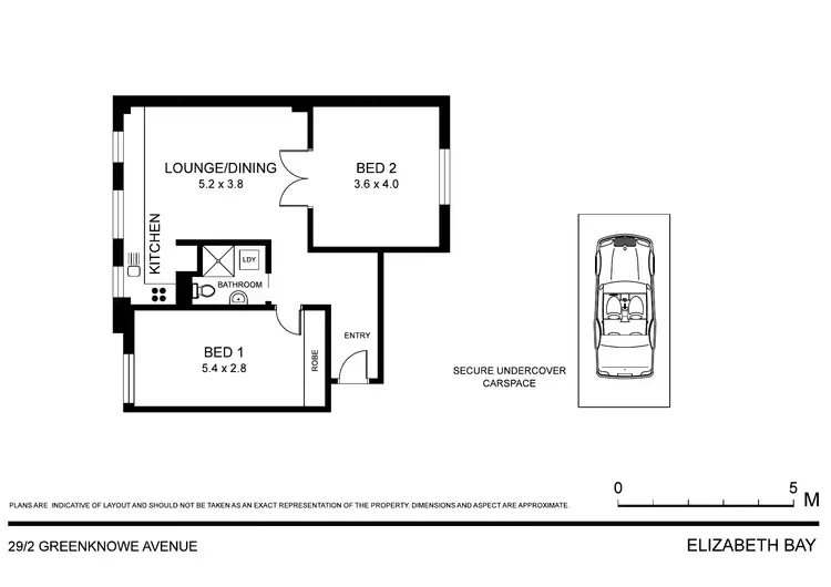 Floorplan of Homely apartment listing, 29/2 Greenknowe Avenue, Elizabeth Bay NSW 2011