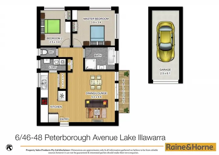 Floorplan of Homely house listing, 6/46-48 Peterborough Avenue, Lake Illawarra NSW 2528