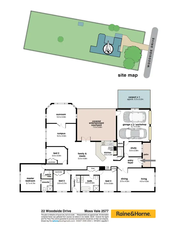 Floorplan of Homely house listing, 22 Woodside Drive, Moss Vale NSW 2577