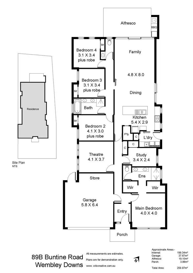 Floorplan of Homely house listing, 89B Buntine Road, Wembley Downs WA 6019