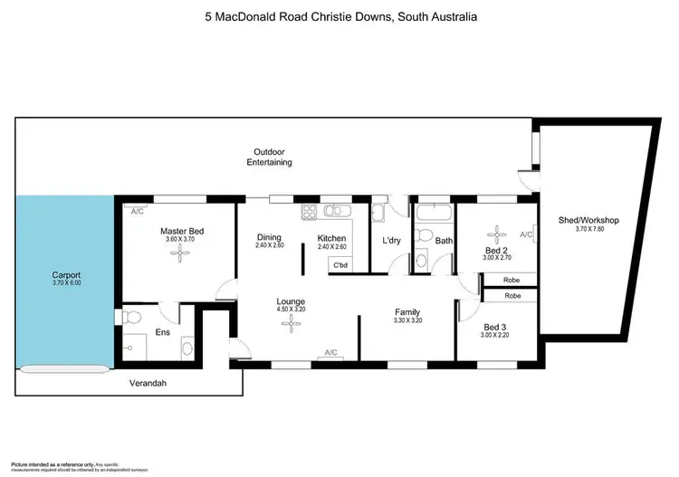 Floorplan of Homely house listing, 5 Macdonald Road, Christie Downs SA 5164