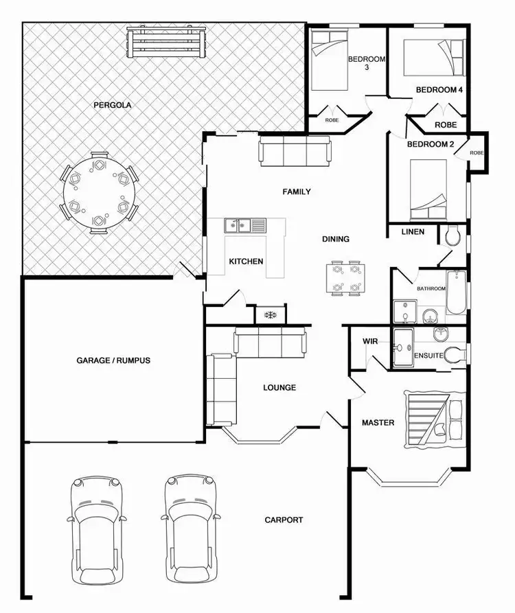Floorplan of Homely house listing, 1 Glasshouse Crescent, Forest Lake QLD 4078