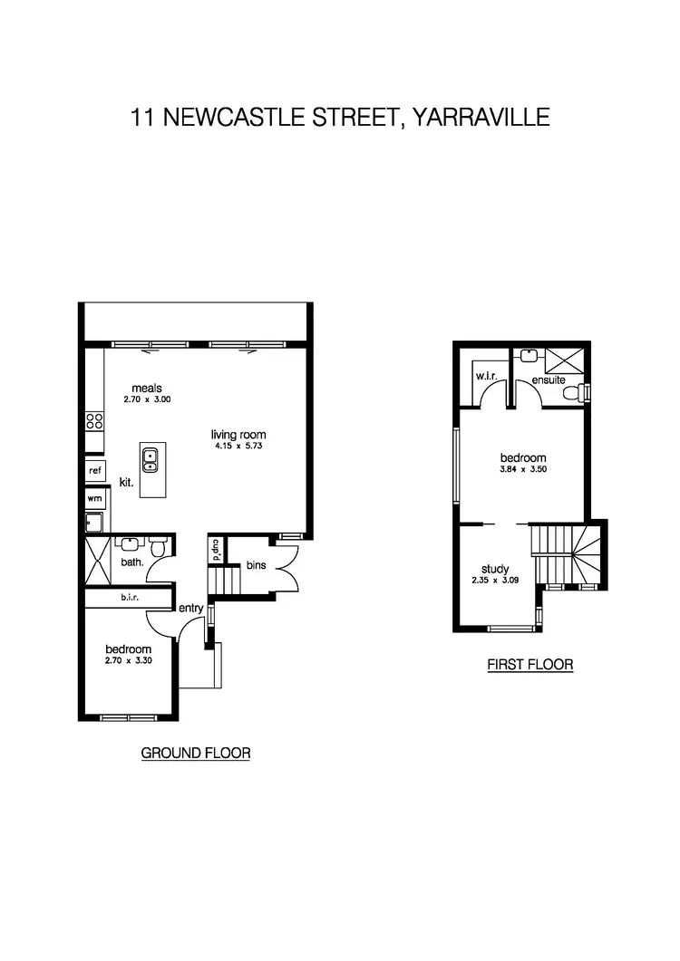 Floorplan of Homely house listing, 11 Newcastle Street, Yarraville VIC 3013