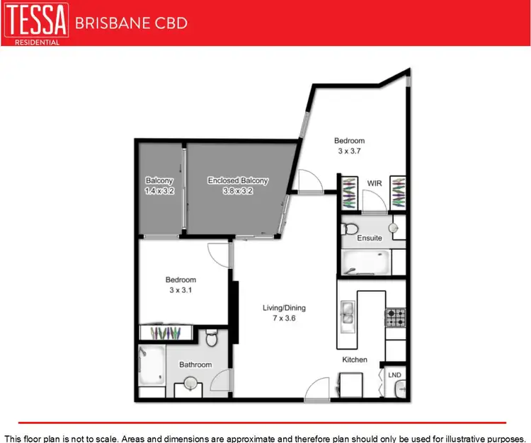 Floorplan of Homely apartment listing, 4106/108 Albert Street, Brisbane City QLD 4000