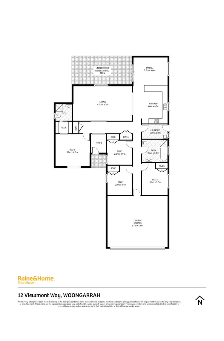 Floorplan of Homely house listing, 12 Viewmont Way, Woongarrah NSW 2259
