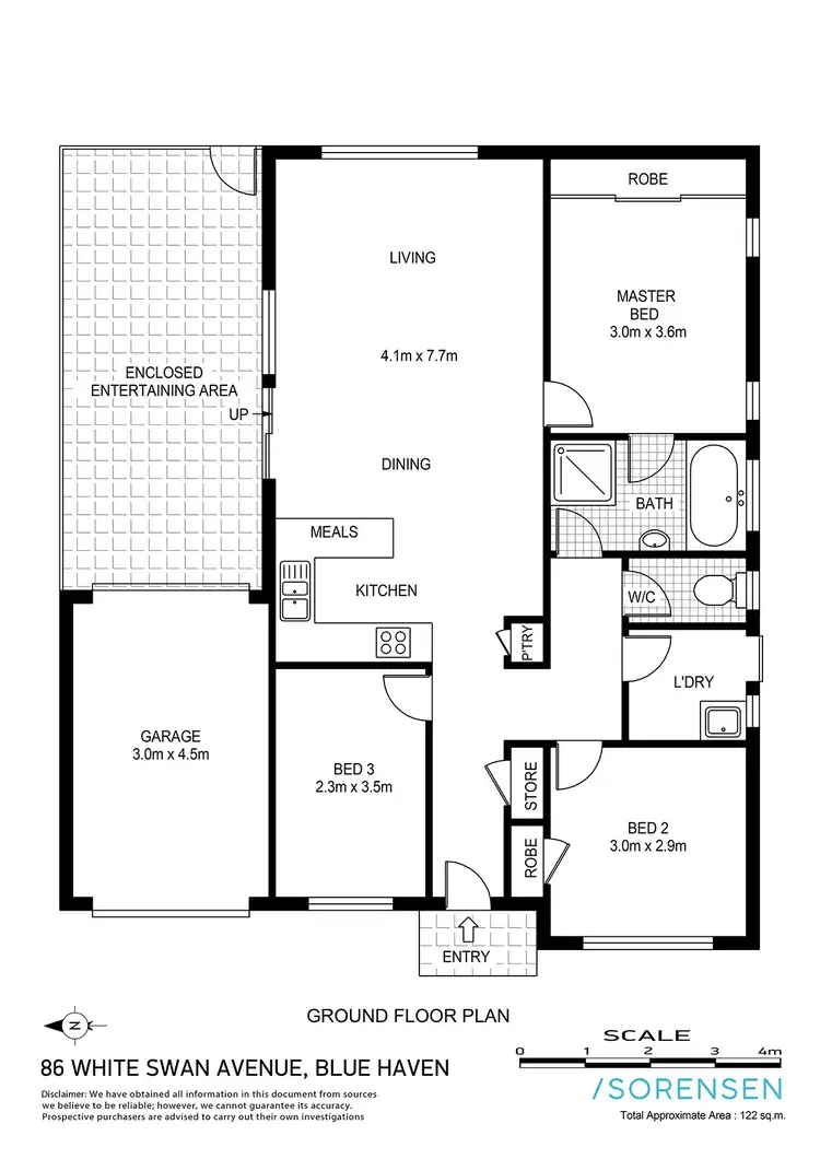 Floorplan of Homely house listing, 86 Whiteswan Avenue, Blue Haven NSW 2262