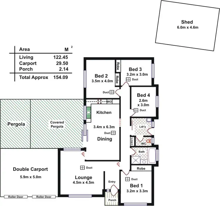 Floorplan of Homely house listing, 7 Valencia Court, Craigmore SA 5114