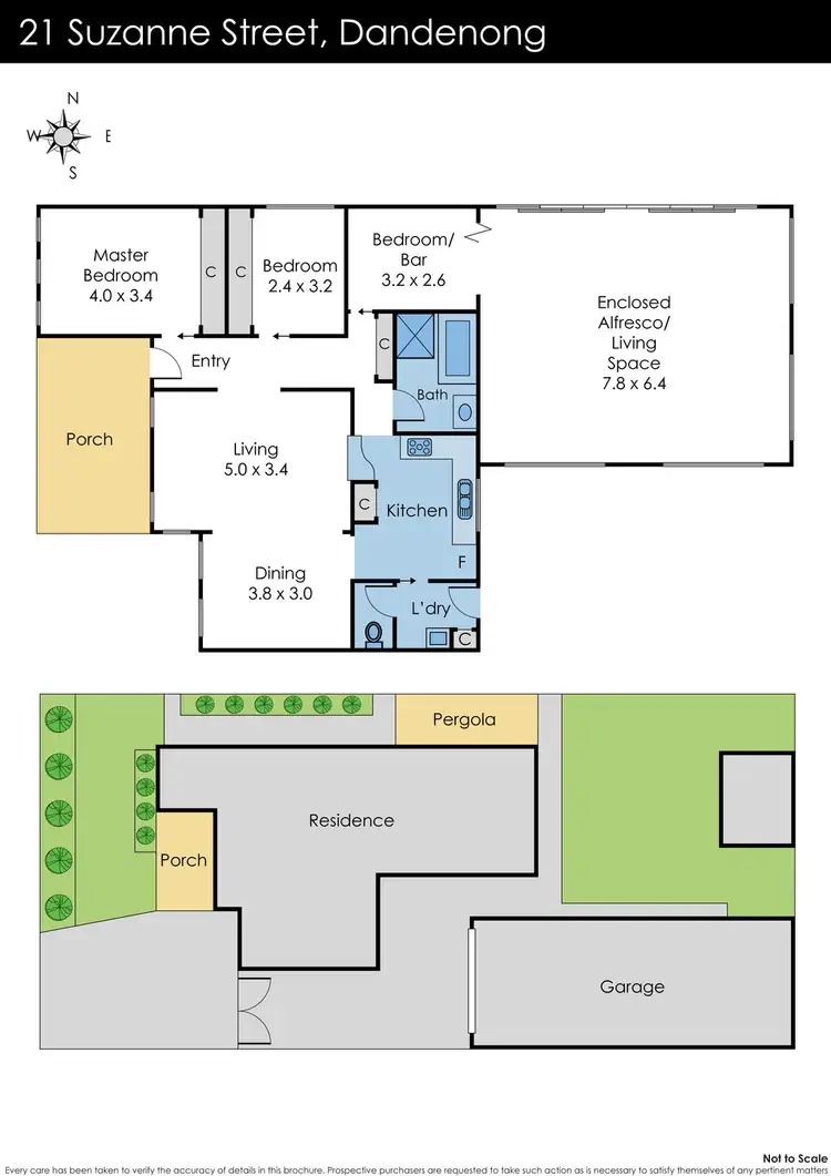 Floorplan of Homely house listing, 21 Suzanne Street, Dandenong VIC 3175