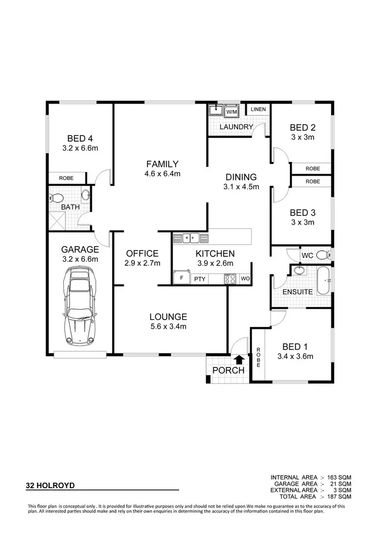 Floorplan of Homely house listing, 32 Holroyd Street, Wulguru QLD 4811