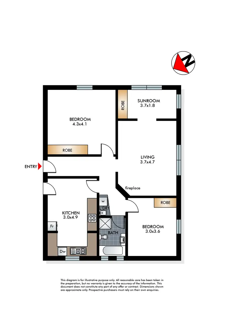 Floorplan of Homely apartment listing, 4/19 Ramsgate Avenue, Bondi Beach NSW 2026