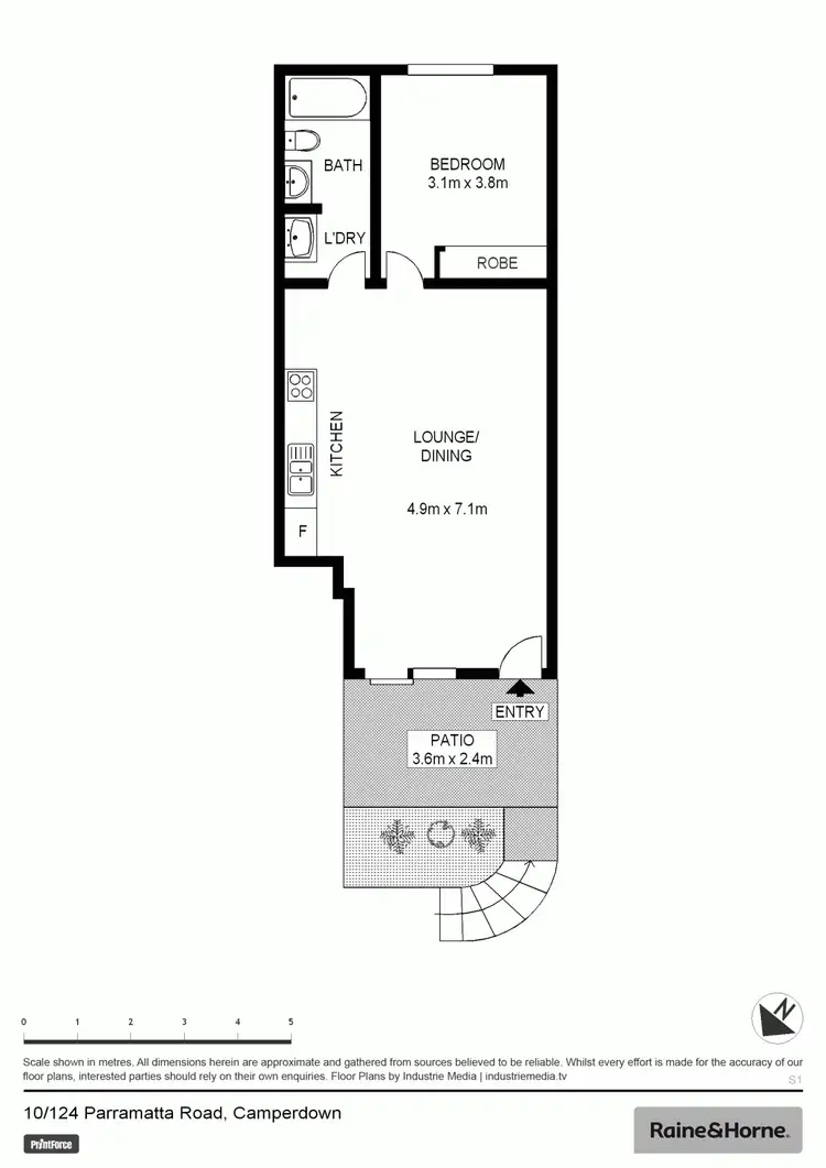 Floorplan of Homely apartment listing, 10/124 Parramatta Road, Camperdown NSW 2050