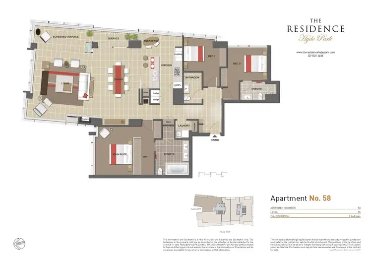Floorplan of Homely apartment listing, 58/18 College Street, Darlinghurst NSW 2010