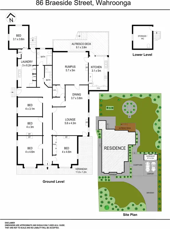 Floorplan of Homely house listing, 86 Braeside Street, Wahroonga NSW 2076