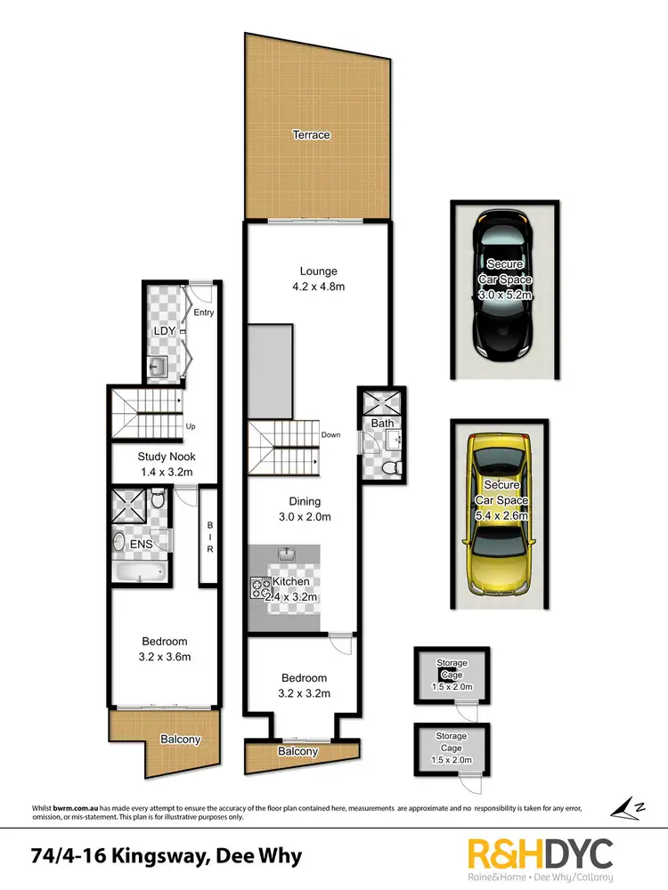 Floorplan of Homely unit listing, 74/4-16 Kingsway, Dee Why NSW 2099