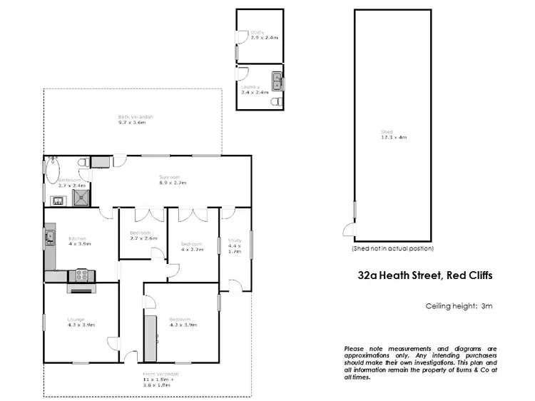Floorplan of Homely house listing, 32A Heath Sreet, Red Cliffs VIC 3496