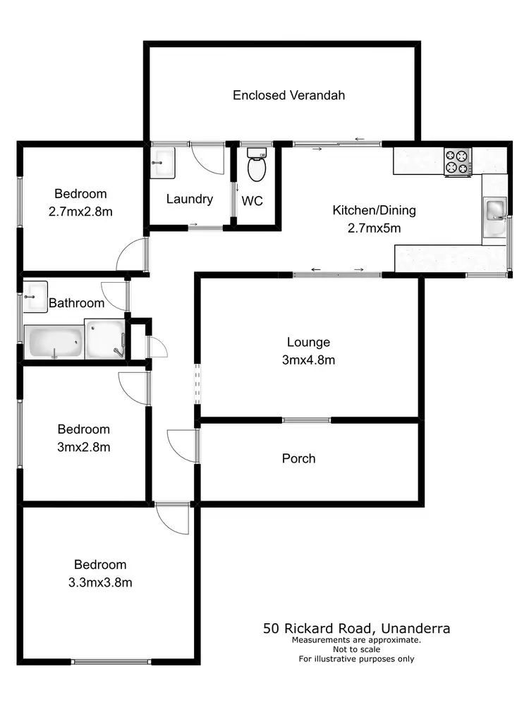 Floorplan of Homely house listing, 50 Rickard Road, Unanderra NSW 2526