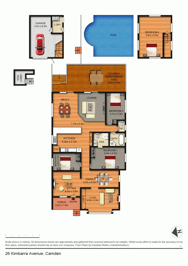 Floorplan of Homely house listing, 26 Kimbarra Avenue, Camden NSW 2570
