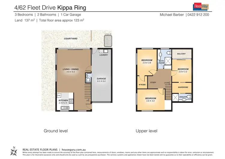 Floorplan of Homely townhouse listing, 4/62 Fleet Drive, Kippa-ring QLD 4021