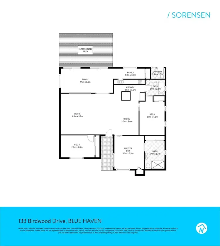 Floorplan of Homely house listing, 133 Birdwood Drive, Blue Haven NSW 2262