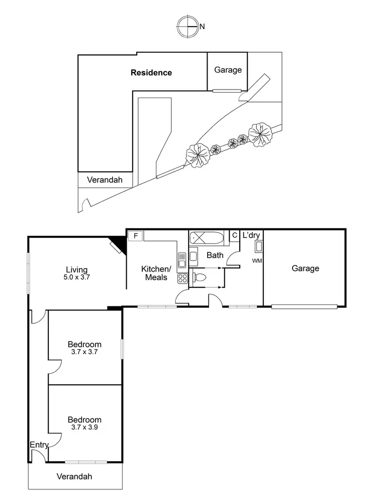 Floorplan of Homely house listing, 97 The Crescent, Ascot Vale VIC 3032