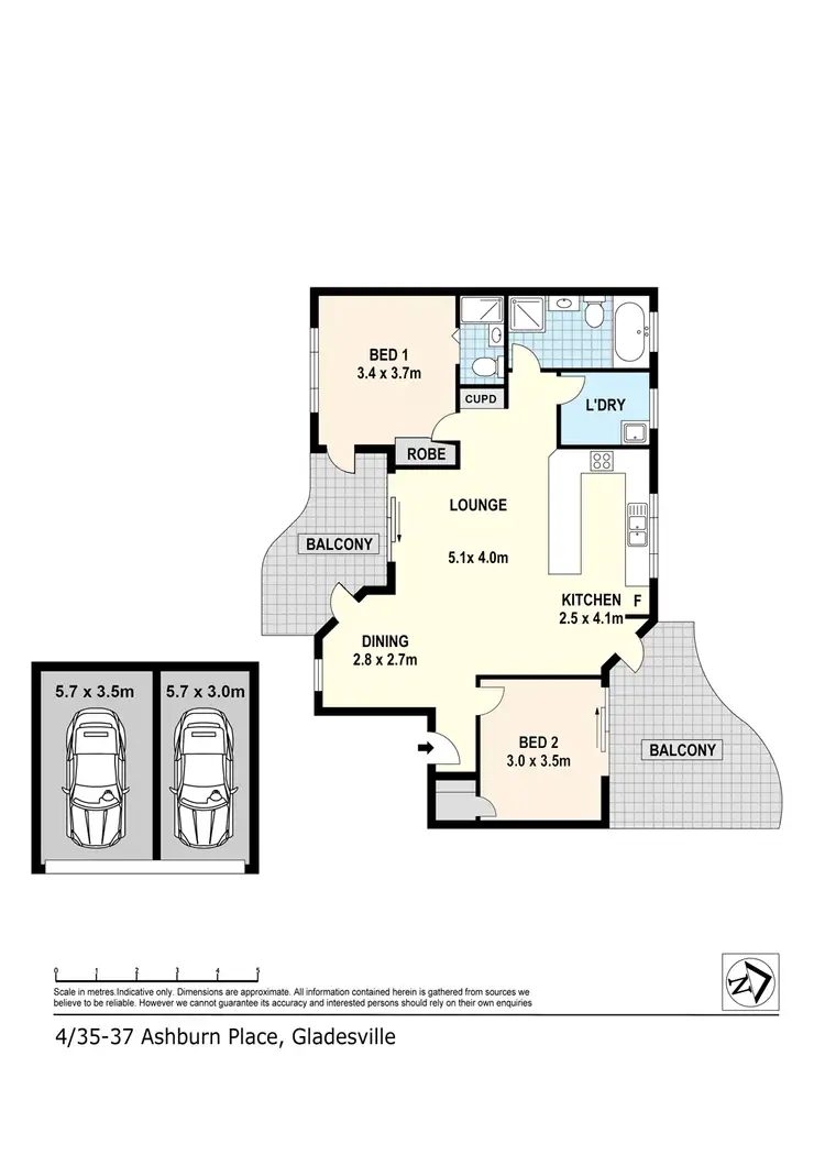 Floorplan of Homely apartment listing, 4/35-37 Ashburn Place, Gladesville NSW 2111