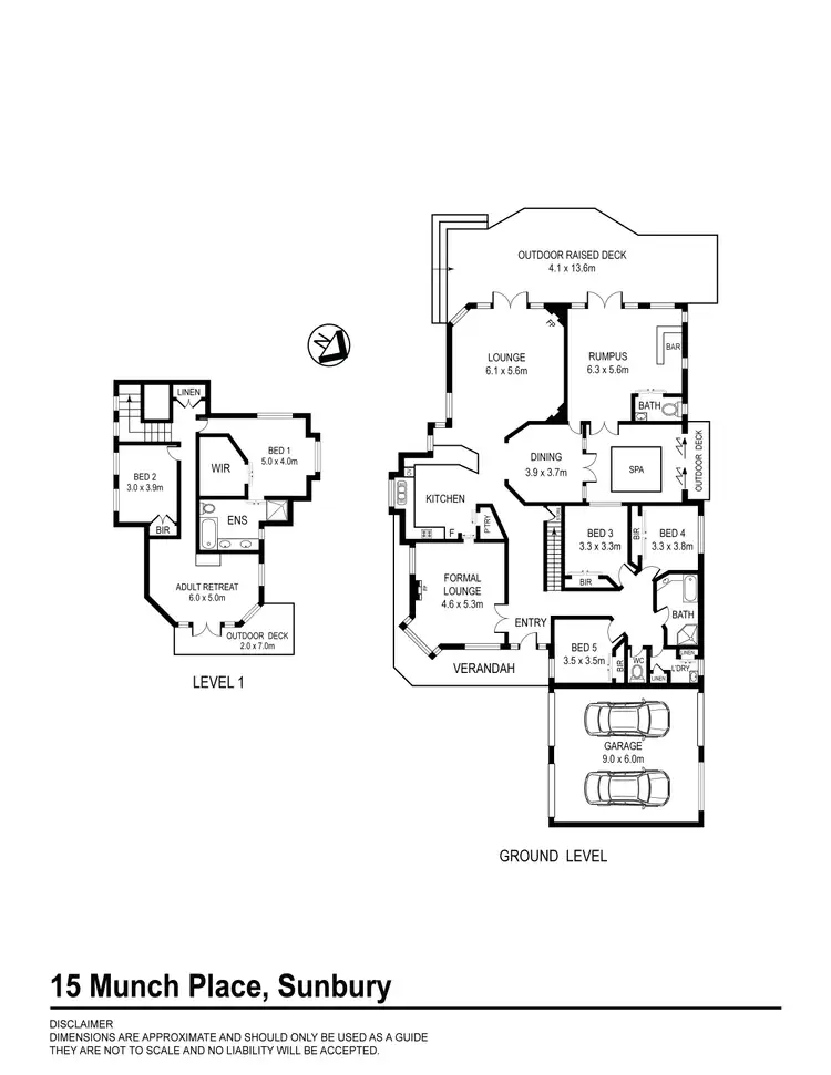 Floorplan of Homely house listing, 15 Munch Place, Sunbury VIC 3429