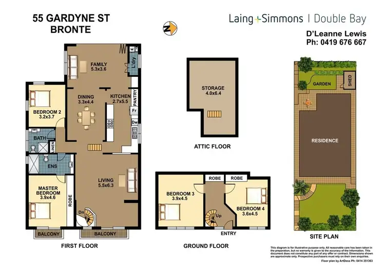 Floorplan of Homely house listing, 55 Gardyne Street, Bronte NSW 2024