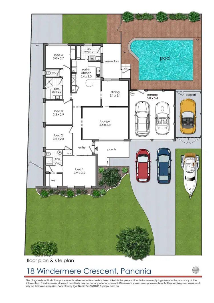 Floorplan of Homely house listing, 18 Windermere Crescent, Panania NSW 2213