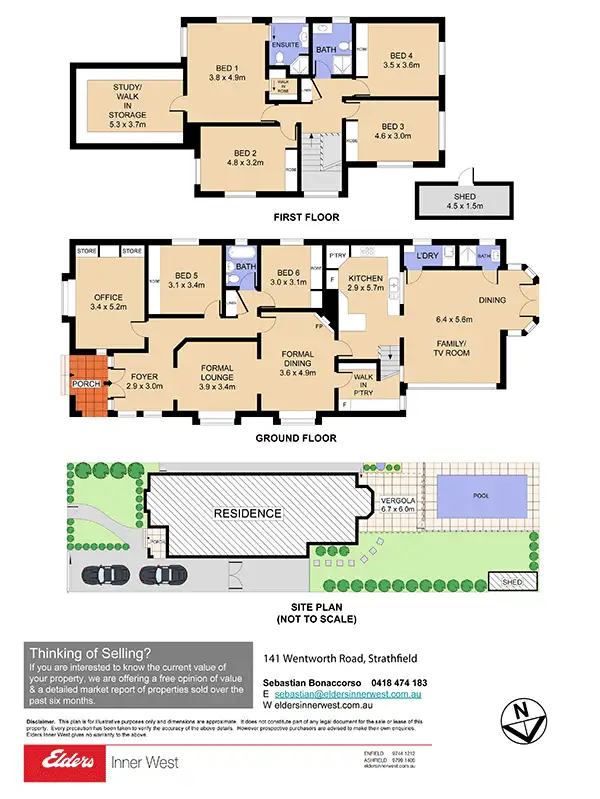 Floorplan of Homely house listing, 141 Wentworth Road, Strathfield NSW 2135