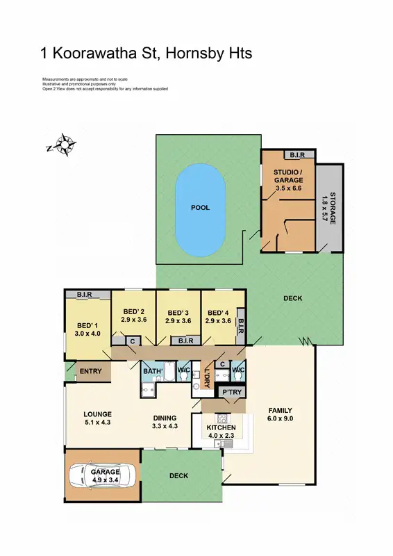 Floorplan of Homely house listing, 1 Koorawatha Street, Hornsby Heights NSW 2077
