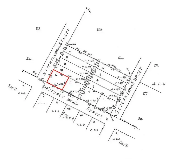 Floorplan of Homely land listing, 20 Fitzroy Street, Geurie NSW 2831