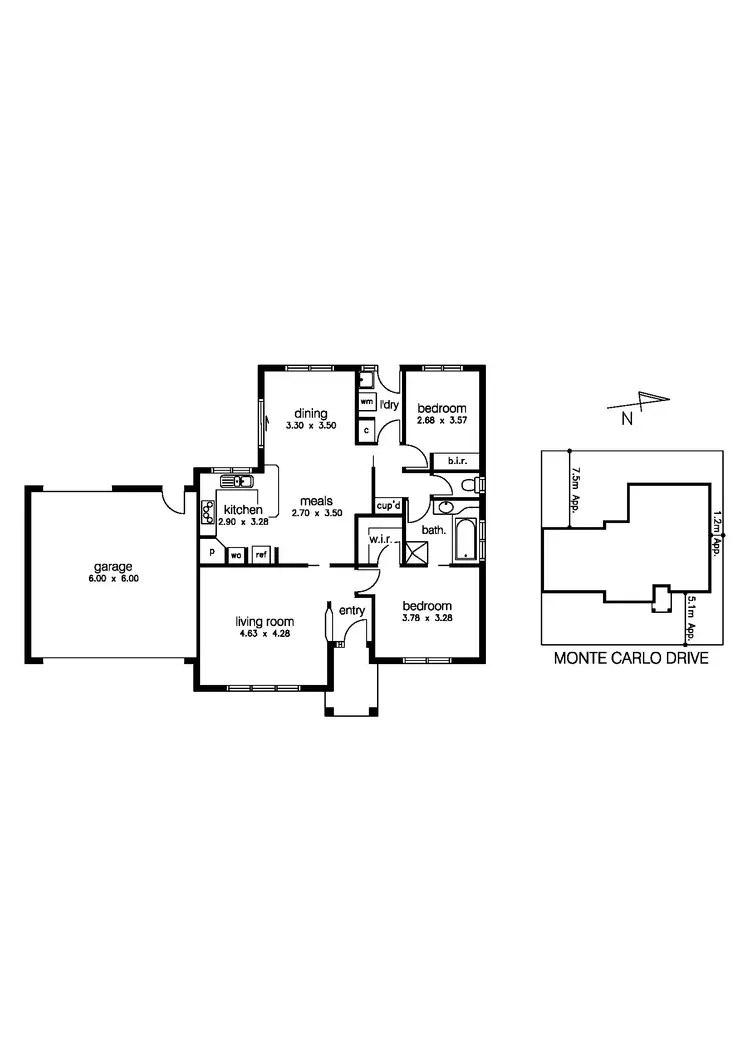 Floorplan of Homely unit listing, 29 Monte Carlo Drive, Point Cook VIC 3030
