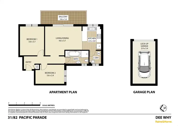 Floorplan of Homely unit listing, 31/82 Pacific Parade, Dee Why NSW 2099