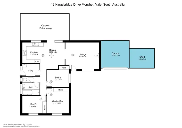 Floorplan of Homely house listing, 12 Kingsbridge Drive, Morphett Vale SA 5162