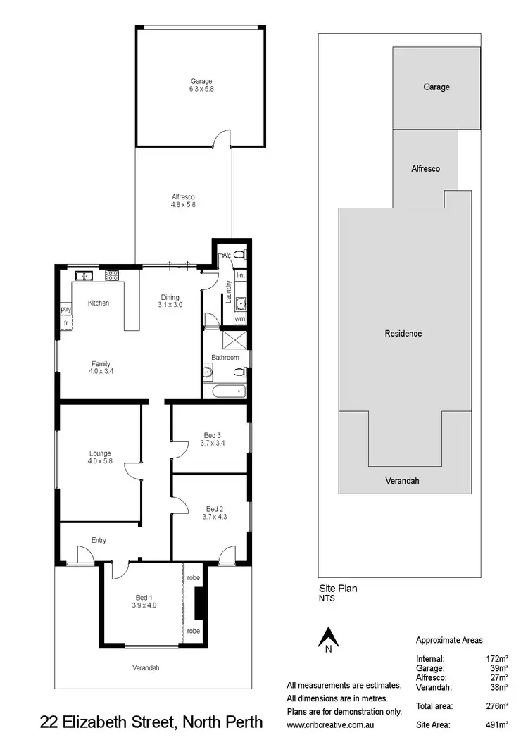 Floorplan of Homely house listing, 22 Elizabeth Street, North Perth WA 6006