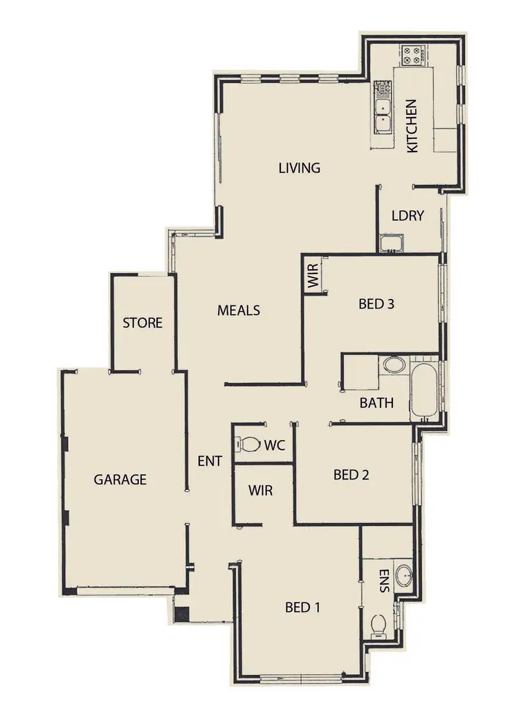 Floorplan of Homely house listing, 1B Hobley Street, Mandurah WA 6210