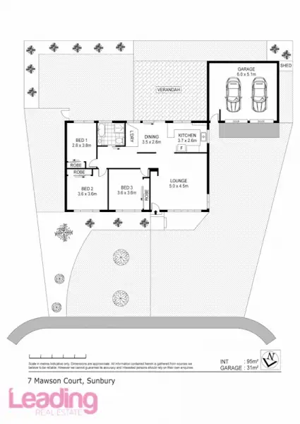 Floorplan of Homely house listing, 7 Mawson Court, Sunbury VIC 3429