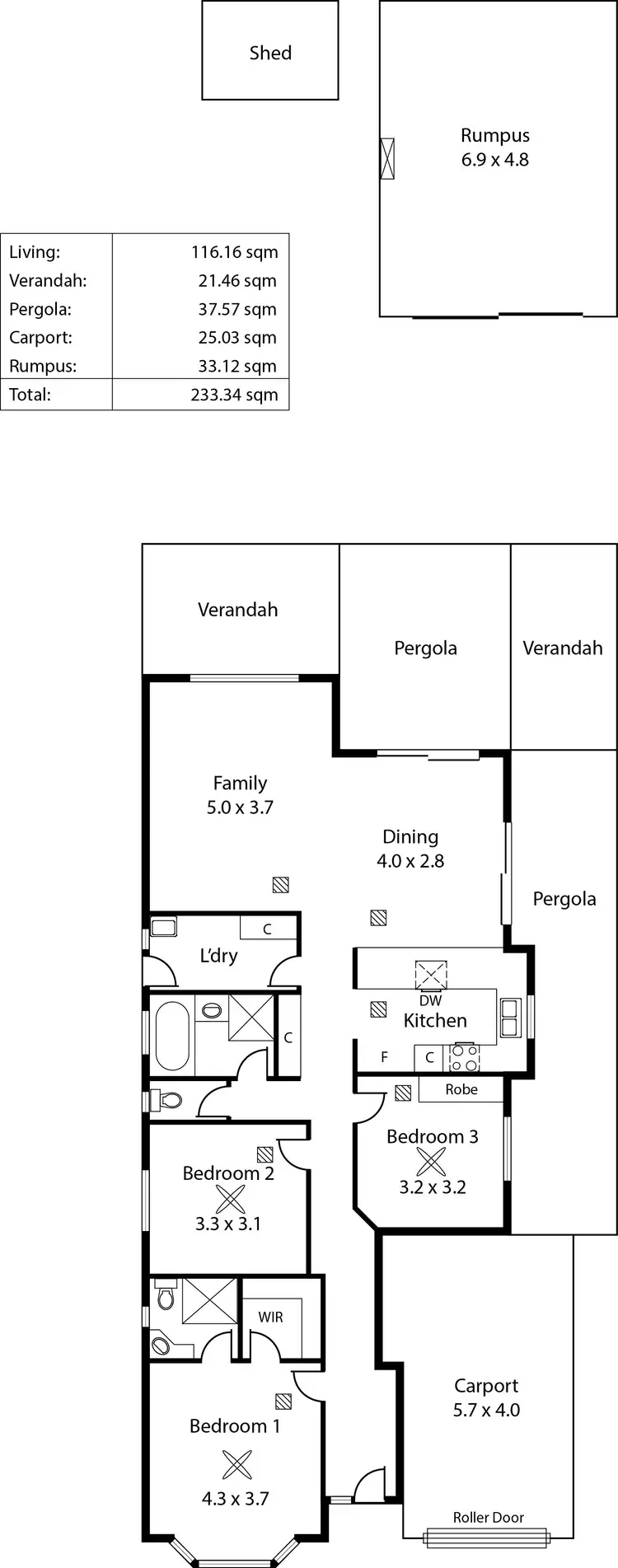 Floorplan of Homely house listing, 32 Treweck Avenue, Hillcrest SA 5086