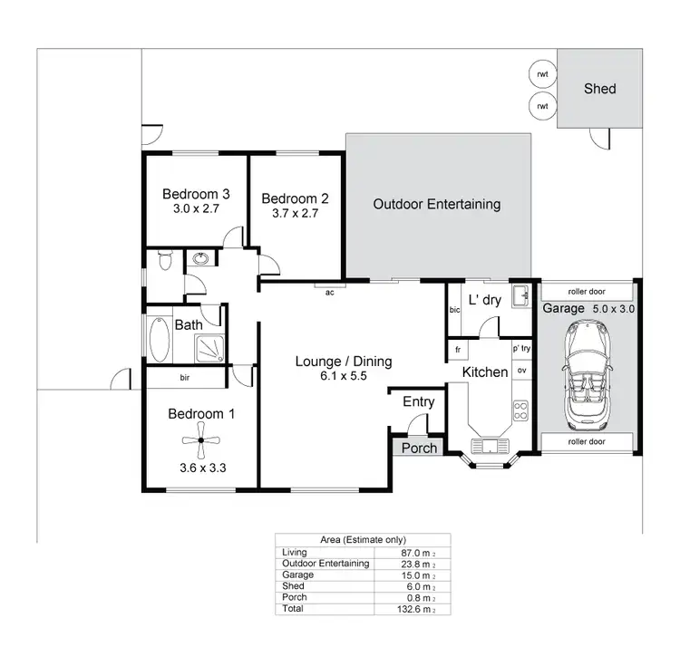 Floorplan of Homely house listing, 1A Fourth Avenue, Warradale SA 5046