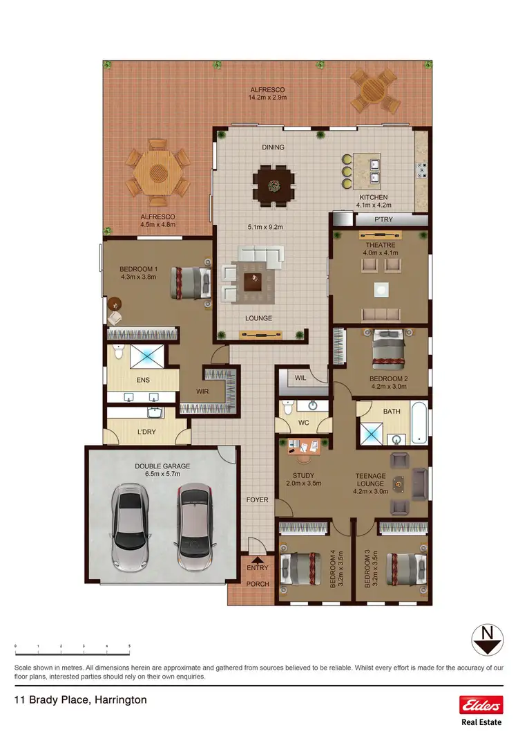 Floorplan of Homely house listing, 11 BRADY PLACE, Harrington Park NSW 2567