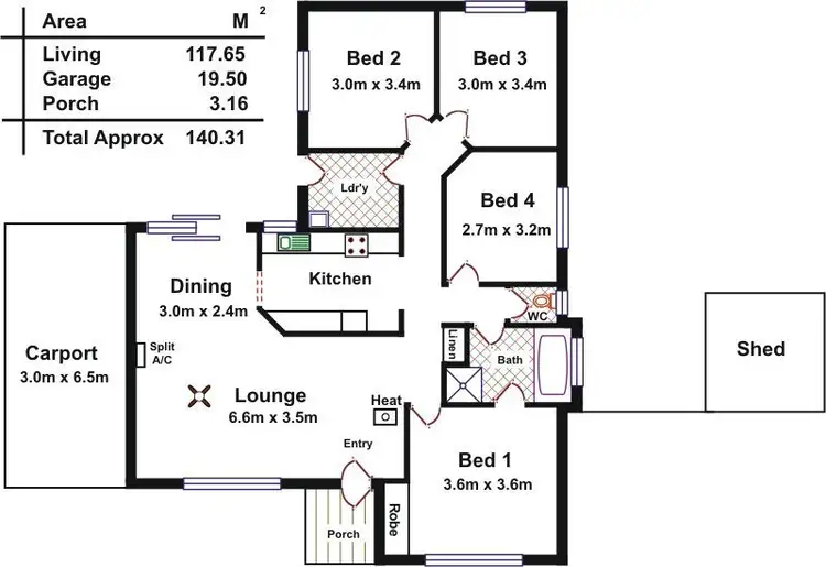 Floorplan of Homely house listing, 35 Whiteman Road, Williamstown SA 5351