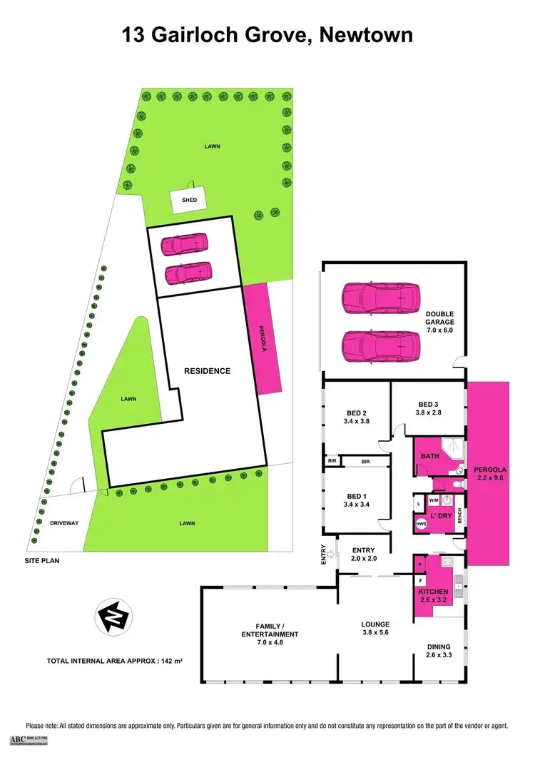 Floorplan of Homely house listing, 13 Gairloch Grove, Newtown VIC 3220